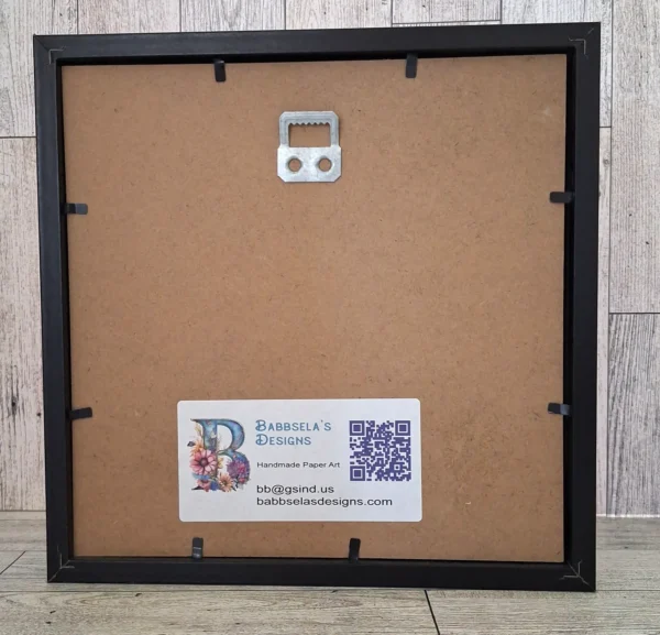Geometric Elegance Layered Red & Black Paper 3D Shadow Box - Image 5