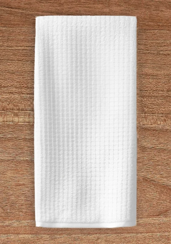 Plain back side of kitchen towel