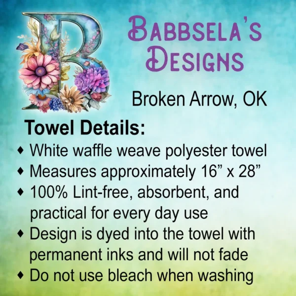 Towel care instructions