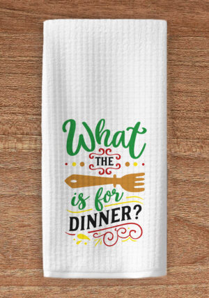 What the fork is for dinner kitchen towel